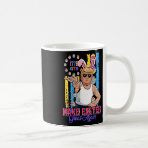 Grappig Bunny Trump 47th Salt Bae Meme Maak Pasen Koffiemok