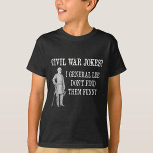 Grappig Burgeroorlog Ontwerp voor Geschiedenis Buf T-shirt