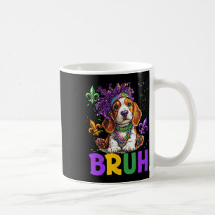 Grappig Bybet Hound Dog Bruh Meme voor Mardi Gras  Koffiemok