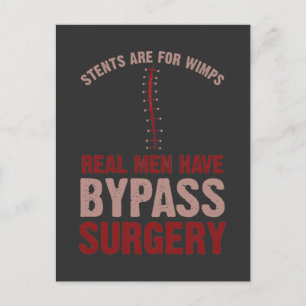 Grappig Bypass Open Hartoperatie Herstel Cadeau Briefkaart