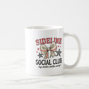 Grappig Bysebyll Sideline Social Club Kijken Retro Koffiemok