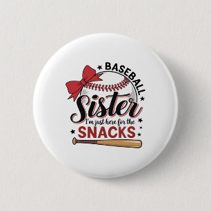 Grappig Bysebyll zus, ik ben hier alleen voor de s Ronde Button 5,7 Cm