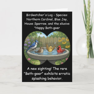Grappig cadeau-idee voor vogelaars op verjaardag k kaart