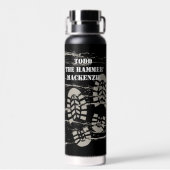 Grappig cadeau voor aannemer bouwbaas waterfles (Achterkant)