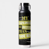 Grappig cadeau voor aannemer bouwbaas waterfles (Voorkant)