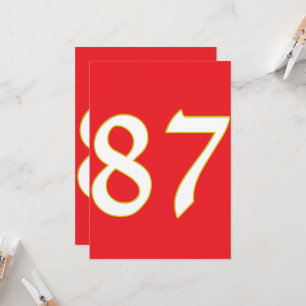 Grappig cadeau voor alle fans speler hebben nummer kaart