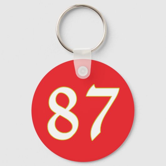 Grappig cadeau voor alle fans speler hebben nummer sleutelhanger (Voorkant)