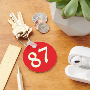 Grappig cadeau voor alle fans speler hebben nummer sleutelhanger