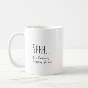Grappig Cadeau voor Collega's, "Sst Koffie Praat" Koffiemok