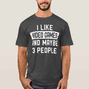 Grappig cadeau voor gamers Ik vind videogames leuk T-shirt