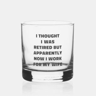 Grappig cadeau voor gepensioneerde man of vrouw gr whisky glas