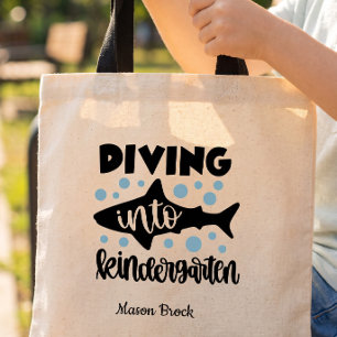 Grappig cadeau voor kleuterschoolkind tote bag