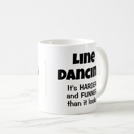 Grappig cadeau voor Line Dancers Line Dancing Funn Koffiemok (Voorkant rechts)