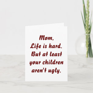 Grappig cadeau voor Moederdag Betekenisvolle woord Kaart