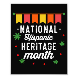 Grappig Cadeau voor Nationale Hispanic Erfgoed Maa Foto Afdruk