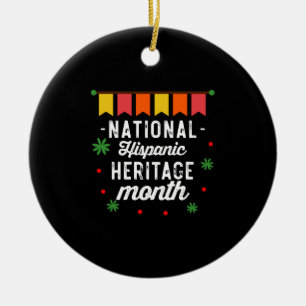 Grappig Cadeau voor Nationale Hispanic Erfgoed Maa Keramisch Ornament
