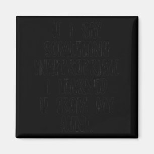 Grappig cadeau voor neef en nicht Oom cadeau Quote Magneet