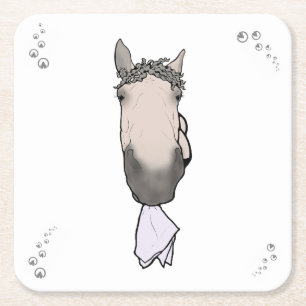 Grappig cadeau voor paardenliefhebbers - Wispeltur Vierkante Kartonnen Onderzetter