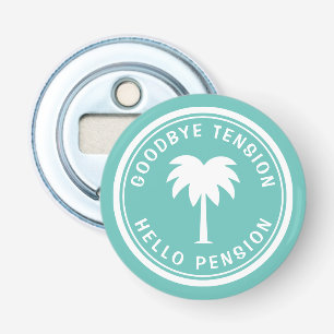 Grappig cadeau voor pensioen magnetische bierfleso button flesopener