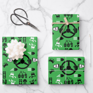 Grappig cadeau voor rijinstructeur inpakpapier vel
