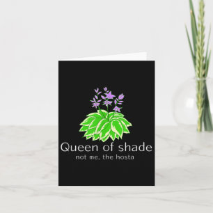 Grappig Cadeau Voor Tuiniers Hosta Plant Koningin  Kaart