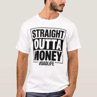 Grappig cadeau voor vader Rechtstreeks uit geld Va T-shirt