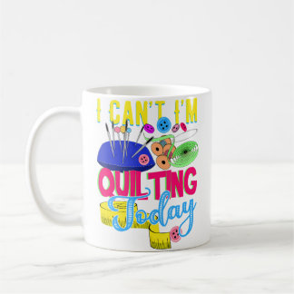 Grappig cadeau voor vrouwen die quilten en naaien koffiemok