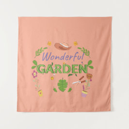 Grappig cadeau voor vrouwen die van planten houden wandkleed