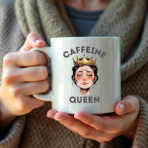 Grappig cadeau voor vrouwen - Leuke cafeïne Queen