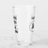 Grappig cadeauglas voor gepensioneerden glas (Links)