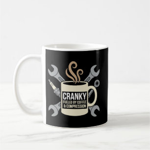 Grappig café Mechanicien Chagrijnige Motor Krukas Koffiemok