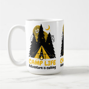 Grappig Camping Monster – Kampeer Levens Avontuur Koffiemok