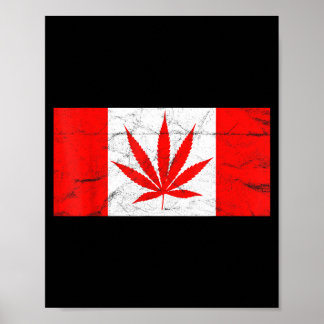Grappig Canada & Wietblad! Canadese Nieuwe Vla Poster