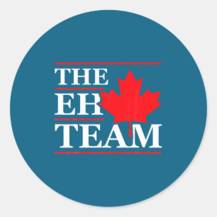 Grappig Canada Eh Team Canadese Komedie Sarcasme K Ronde Sticker