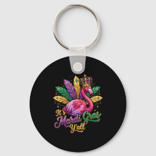 Grappig Carnaval Feest Cadeau Idee Flamingo Mardi Sleutelhanger