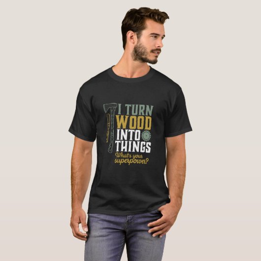 Grappig Carpenter Handyman dat ik hout in dingen m T-shirt (Voorkant volledig)
