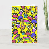 Grappig cartoon afscheid kaart (Voorkant)