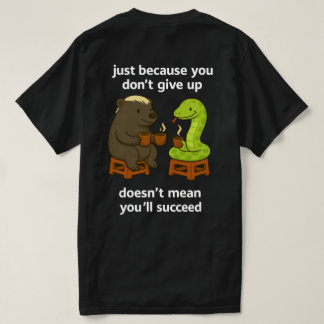 Grappig cartoon dier slang meme citaat uniseks t-shirt