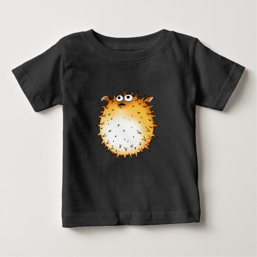 Grappig Cartoon Puffer Fish Design (Voorkant)
