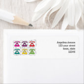 Grappig Cartoon Retro Telefoon Kleurrijk Helder St Etiket (Insitu)