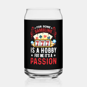 Grappig Casino passie woord kunst gokken Blikvorm Glas