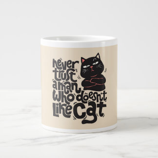 Grappig Cat Lover Quote Design Extra Grote Beker