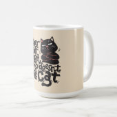 Grappig Cat Lover Quote Design Koffiemok (Voorkant rechts)