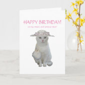 Grappig, Cats/Katten Jubileum Kaart (Gele Bloem)