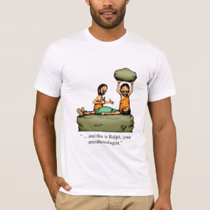 Grappig Caveman Anesthesioloog Cartoon T-Shirt! T-shirt