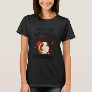 Grappig cavia cool gewoon een meisje dat houdt van t-shirt