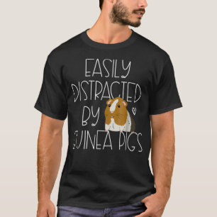 Grappig cavia gemakkelijk afgeleid door cavia t-shirt