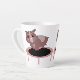 Grappig Cavia Gym Fitness Design Latte Mok