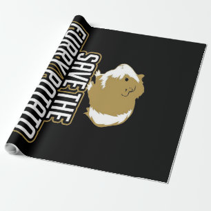 Grappig cavia liefhebbers Red de harige aardappe Cadeaupapier