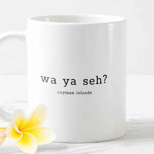 Grappig Caymaneilanden dialect Wa Ya Seh Koffiemok